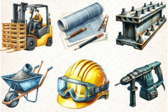Construction Clipart Bundle 3 - CraftNest - Digital Crafting and Art