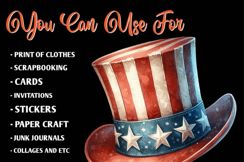 Retro 4th Of July Clipart Bundle 1 - CraftNest - Digital Crafting and Art