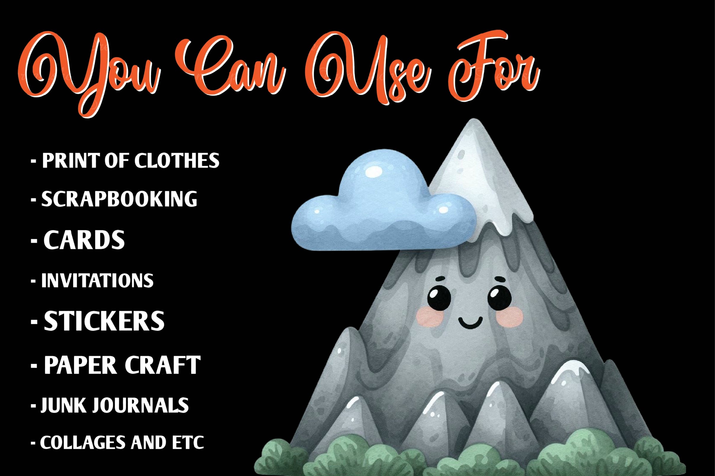 Mountain Clipart Bundle - CraftNest - Digital Crafting and Art