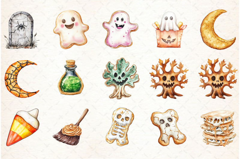 Halloween Cookies Clipart Bundle - CraftNest - Digital Crafting and Art