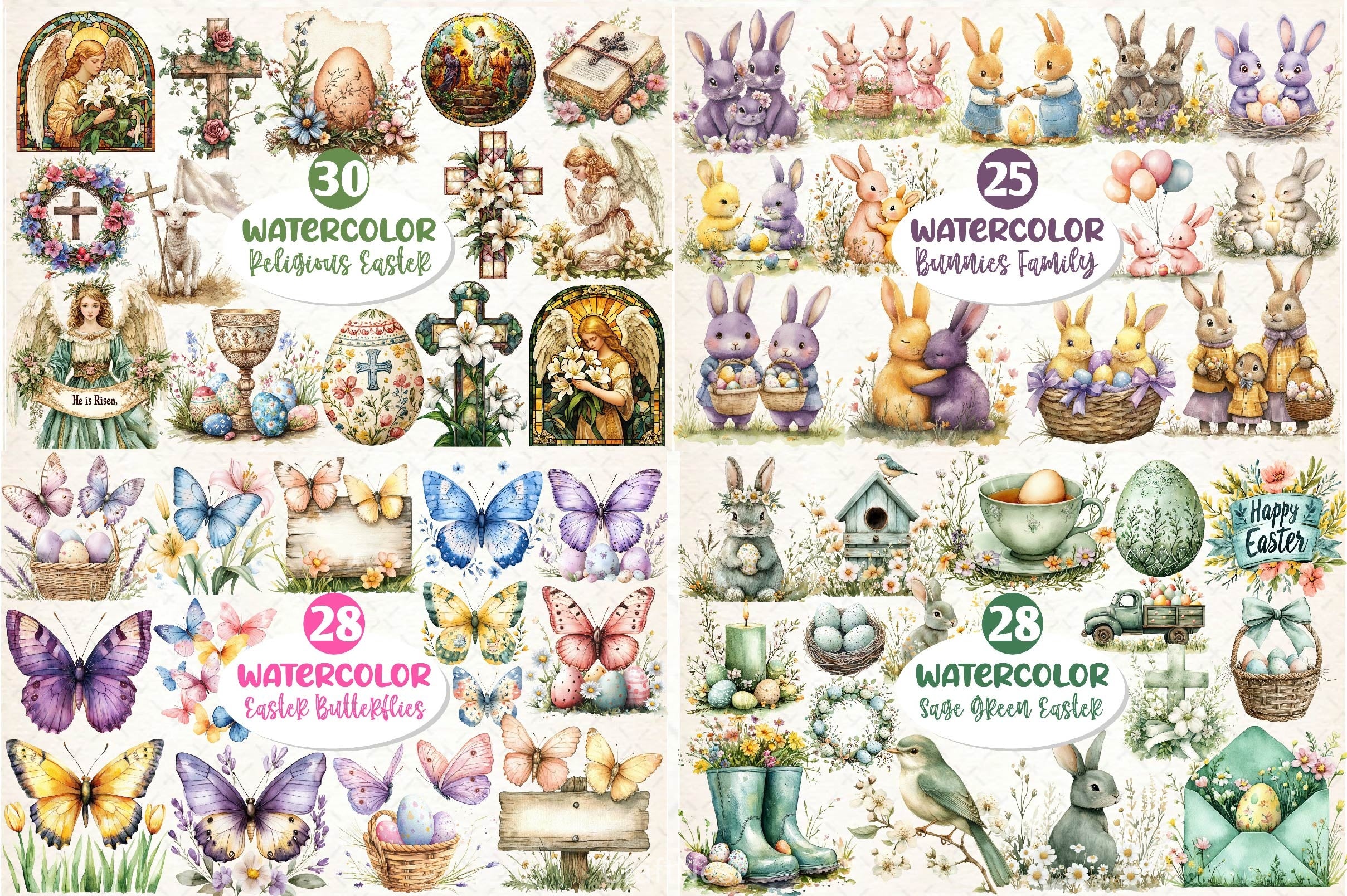 Happy Easter Huge SVG Bundle - CraftNest - Digital Crafting and Art