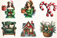 Classic Christmas Clipart Bundle 1 - CraftNest - Digital Crafting and Art