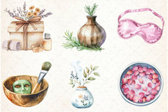 Spa Self Care Clipart Bundle - CraftNest - Digital Crafting and Art