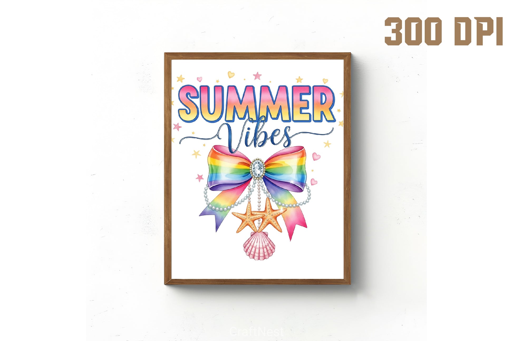 Retro Summer Vibes Coquette Clipart Bundle - CraftNest - Digital Crafting and Art