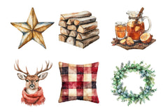 Farmhouse Christmas Holiday Art Stickers Bundle - CraftNest - Digital Crafting and Art