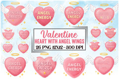 Heart Angel Wings Clipart Bundle - CraftNest - Digital Crafting and Art