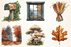 Cozy Autumn Clipart Bundle 7 - CraftNest - Digital Crafting and Art