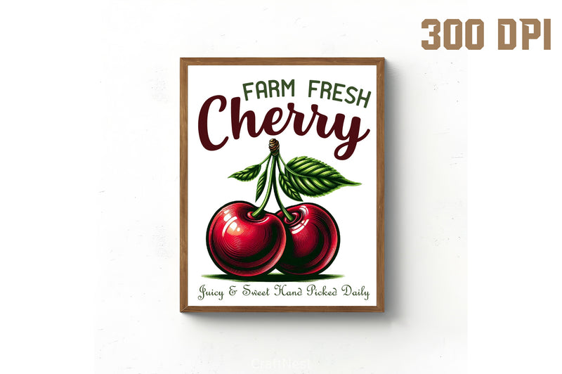 Farm Fresh Cherry Clipart Bundle - CraftNest - Digital Crafting and Art