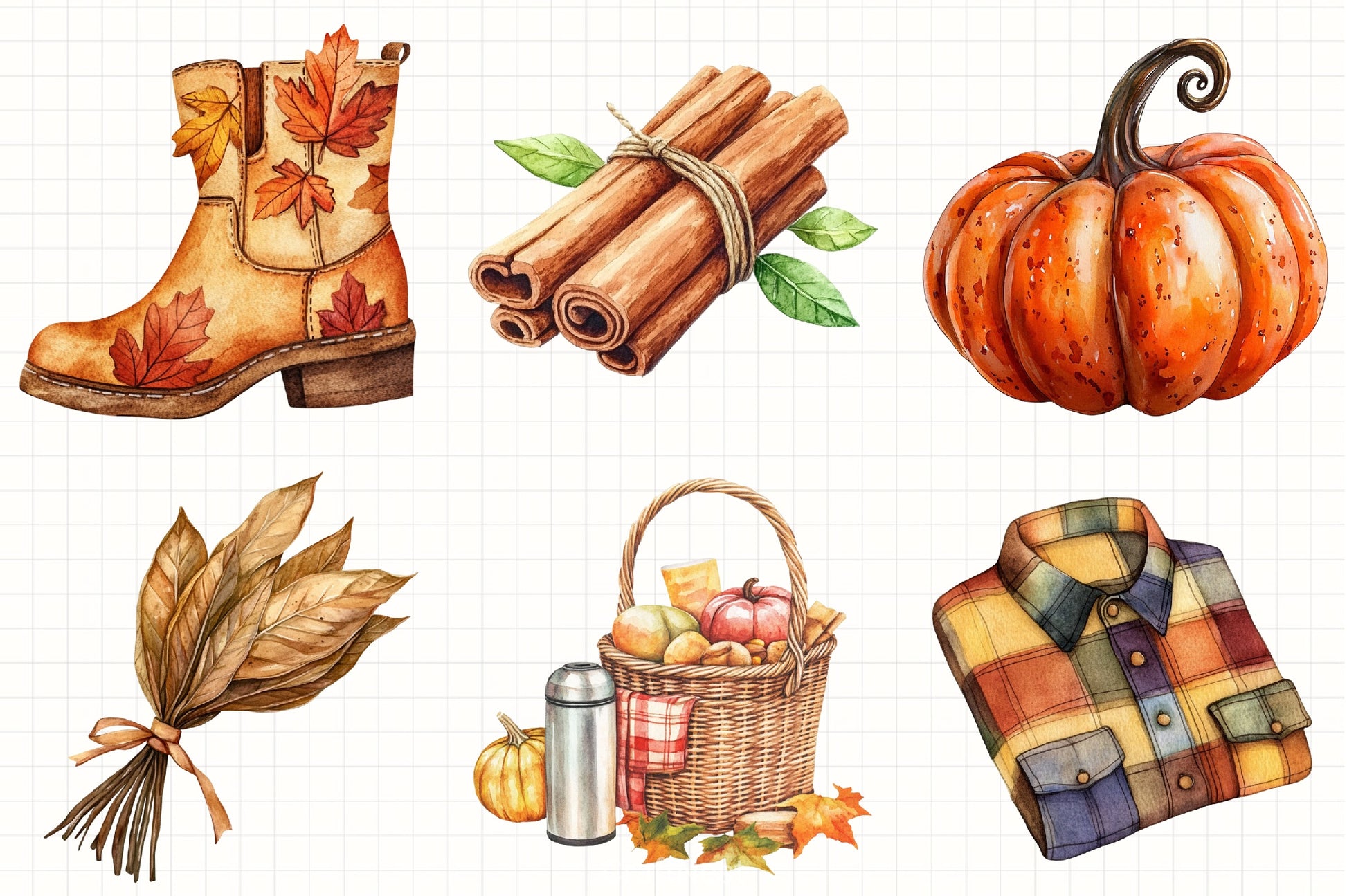 Fall Favorites Clipart Bundle 3 - CraftNest - Digital Crafting and Art
