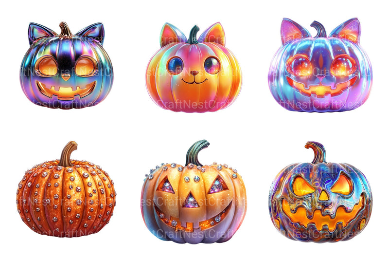Halloween Pumpkin Clipart Bundle 99 - CraftNest - Digital Crafting and Art