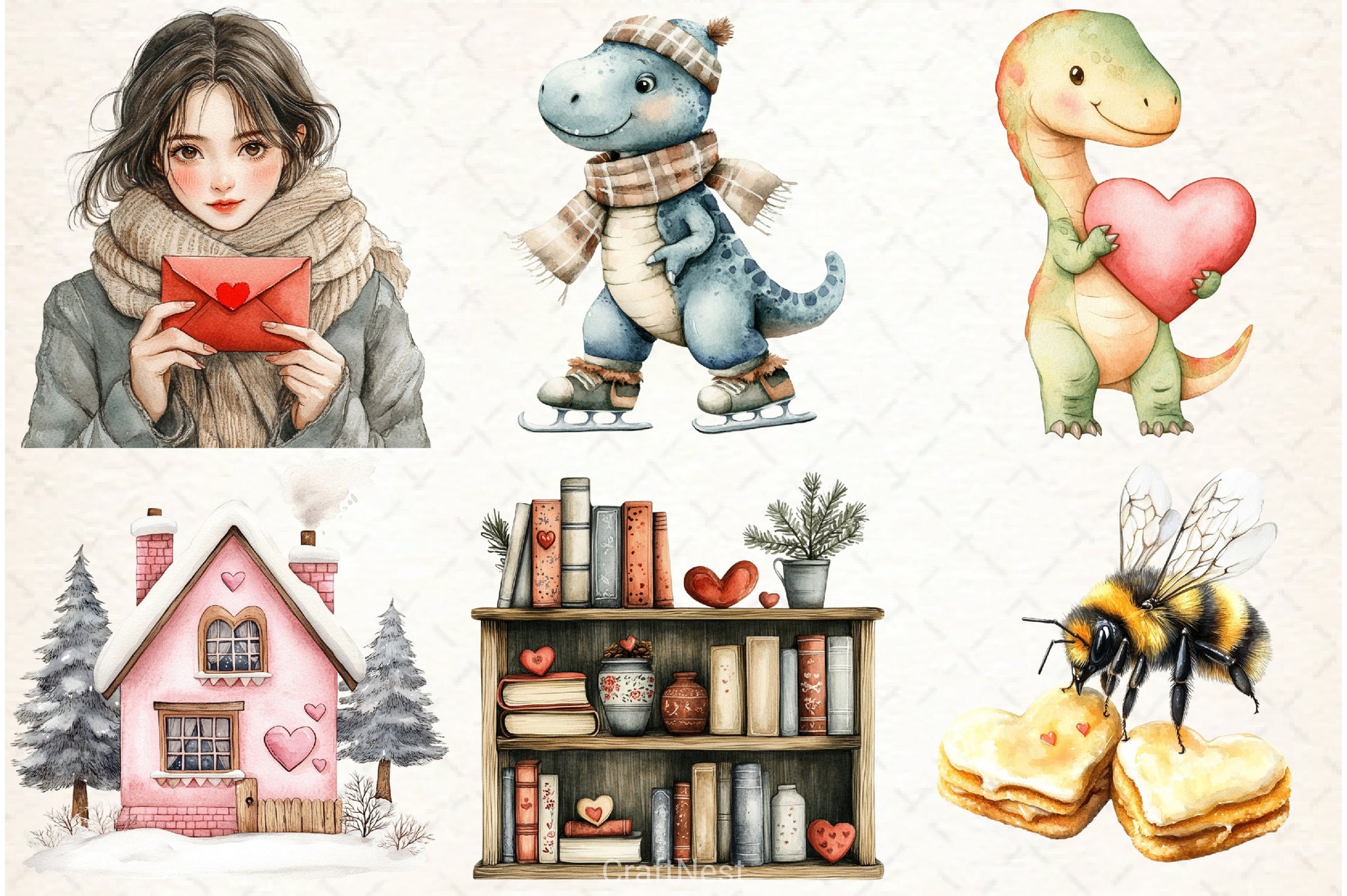 Winter Love Clipart Bundle - CraftNest - Digital Crafting and Art