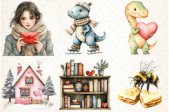 Winter Love Clipart Bundle - CraftNest - Digital Crafting and Art