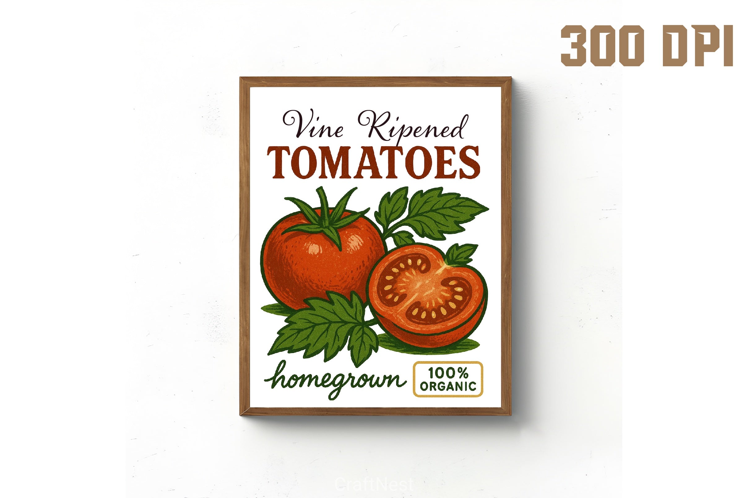 Vine Ripened Tomatoes Organic Clipart Bundle - CraftNest - Digital Crafting and Art