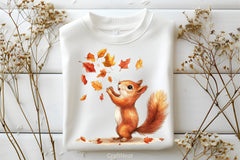 Fall Squirrels Clipart Bundle - CraftNest - Digital Crafting and Art