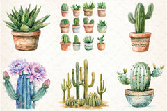 Summer Cactus Clipart Bundle 3 - CraftNest - Digital Crafting and Art