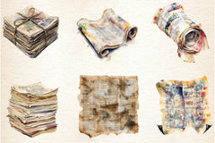 Old Newspaper Clippings Clipart Bundle - CraftNest - Digital Crafting and Art