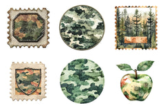 Camo Patches Clipart Bundle - CraftNest - Digital Crafting and Art