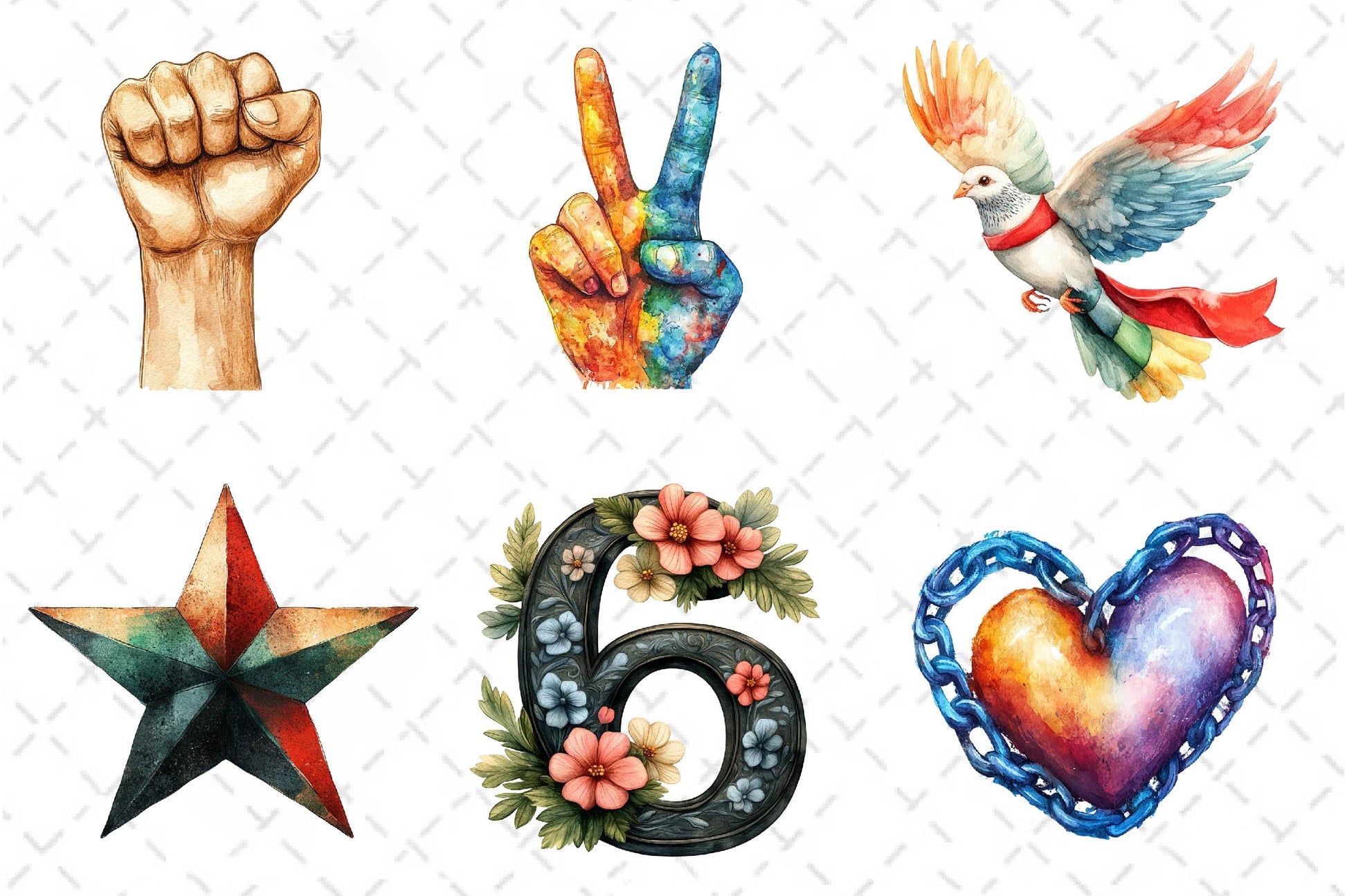 Minimalist Juneteenth Clipart Bundle - CraftNest - Digital Crafting and Art