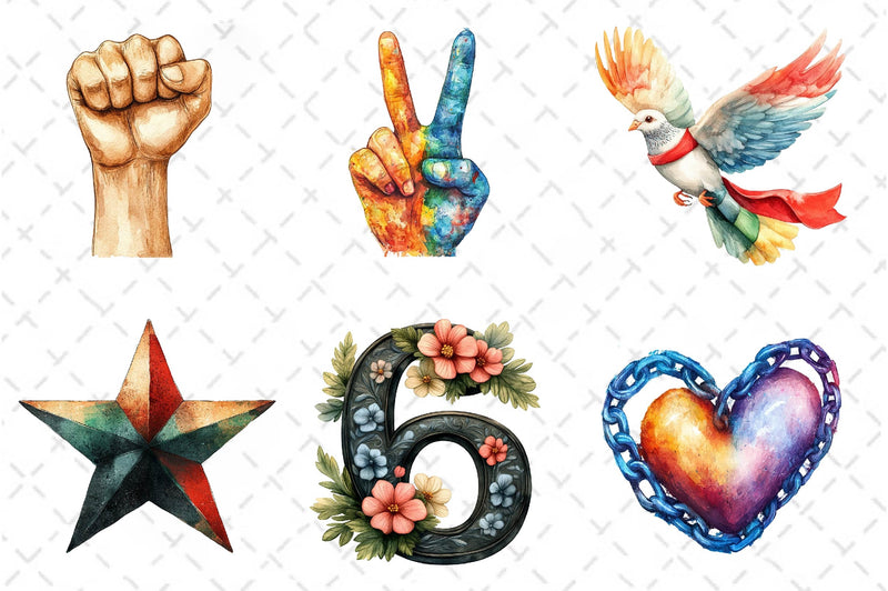 Minimalist Juneteenth Clipart Bundle - CraftNest - Digital Crafting and Art