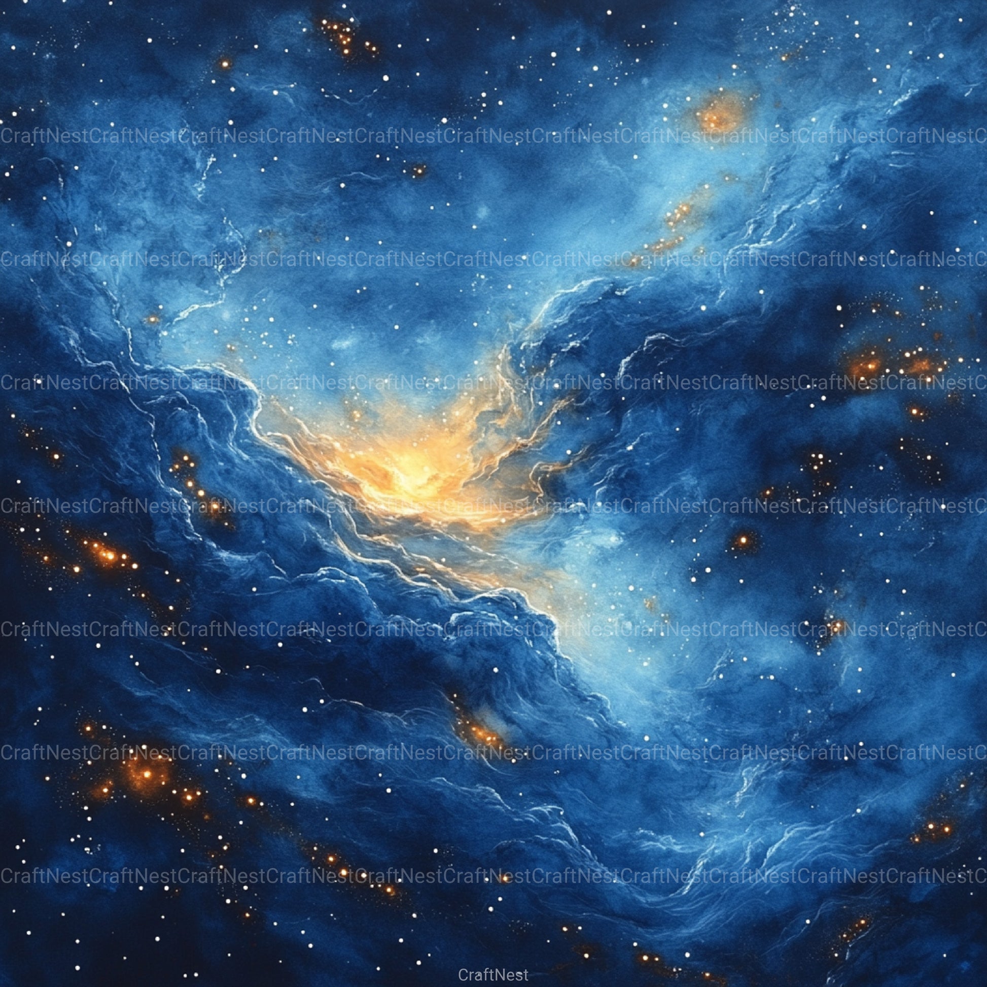 Gold Starry Grunge Digital Paper 4 - CraftNest - Digital Crafting and Art