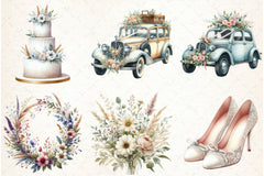 Nordic Wedding Clipart Bundle - CraftNest - Digital Crafting and Art