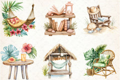Beach Nook Clipart Bundle - CraftNest - Digital Crafting and Art