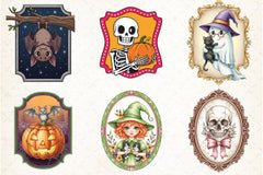 Vintage Halloween Frames Clipart Bundle - CraftNest - Digital Crafting and Art
