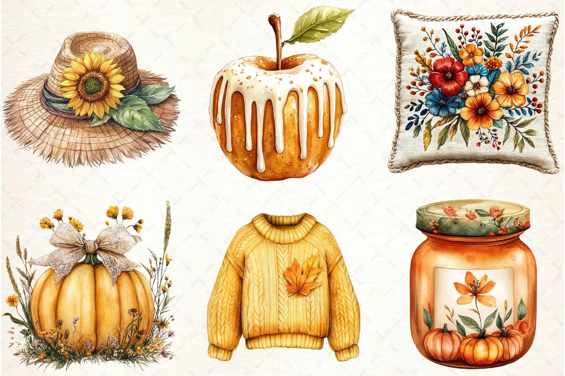 Cozy Autumn Clipart Bundle 6 - CraftNest - Digital Crafting and Art