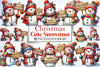 Cute Christmas Snowman Clipart Bundle 20