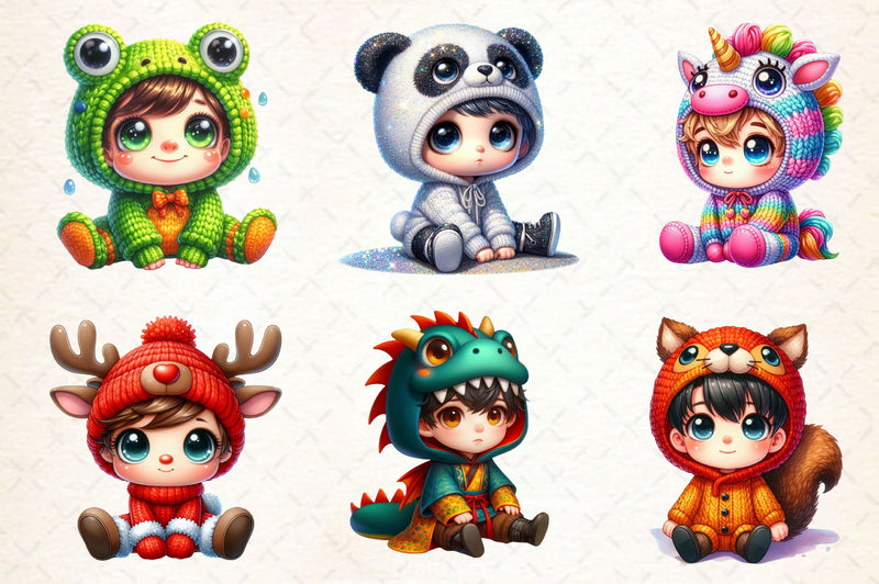 Baby Boy Little Boy Clipart Bundle - CraftNest - Digital Crafting and Art