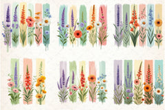 Brushstroke Christian Flower Clipart Bundle - CraftNest - Digital Crafting and Art