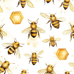 Lovely Bee Digital Paper - CraftNest - Digital Crafting and Art