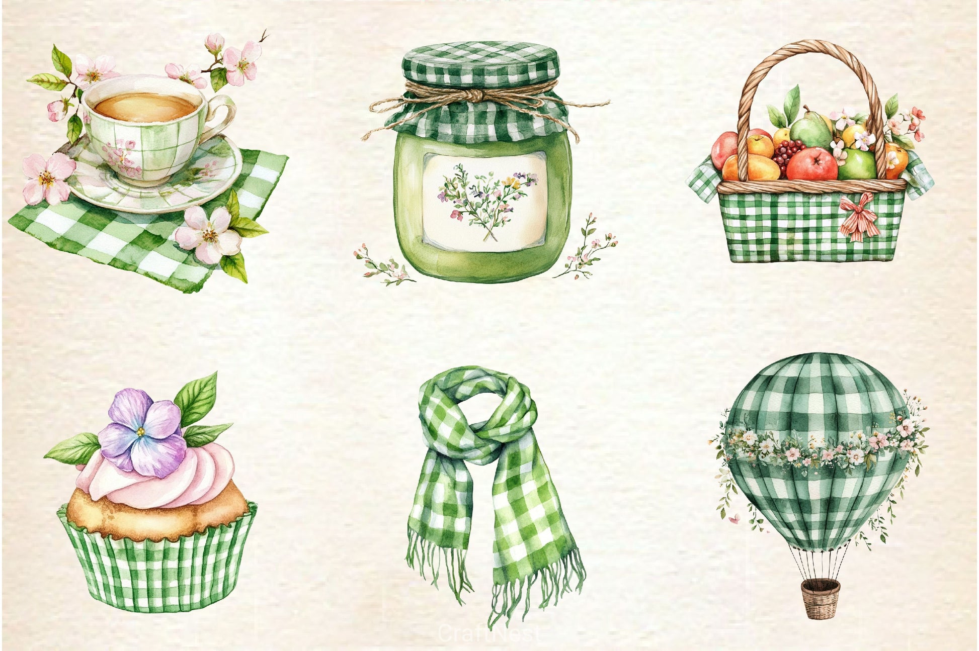 Fun Pastel Spring Clipart Bundle - CraftNest - Digital Crafting and Art