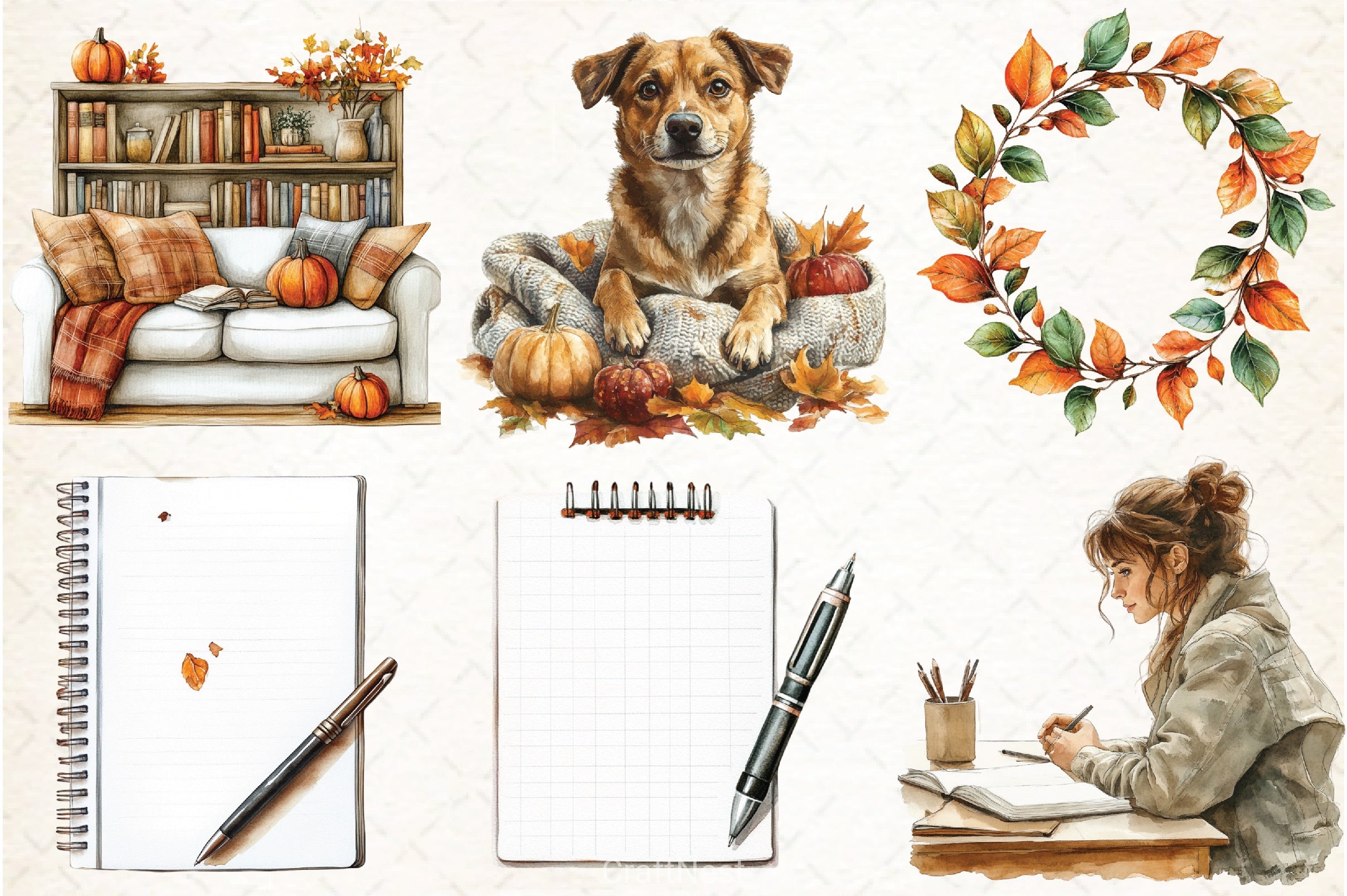 Autumn Clipart Bundle 12 - CraftNest - Digital Crafting and Art