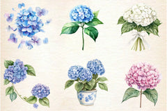 Hydrangea Clipart Bundle 2 - CraftNest - Digital Crafting and Art