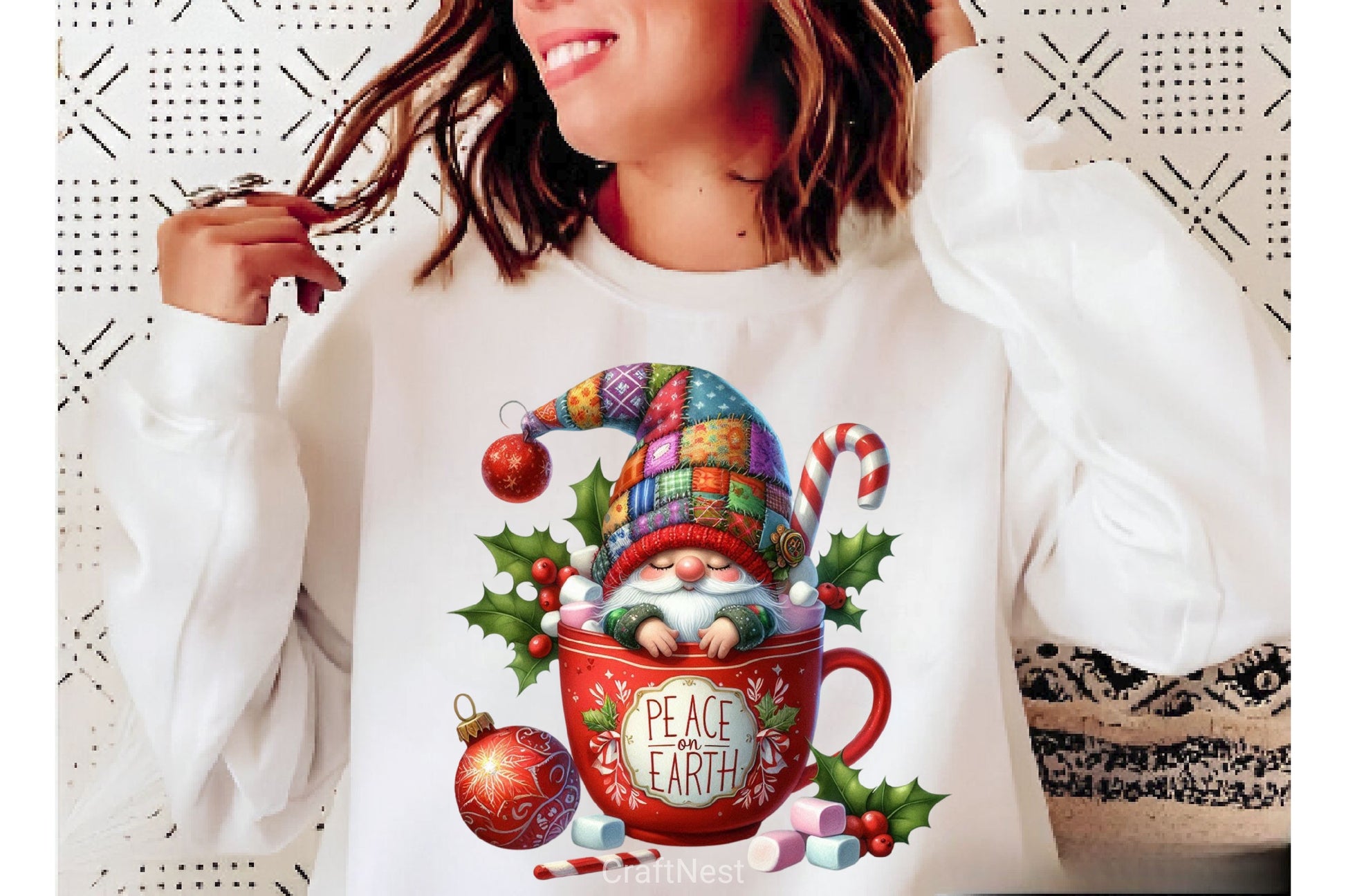 Holiday Christmas Coffee Gnome Clipart Bundle - CraftNest - Digital Crafting and Art