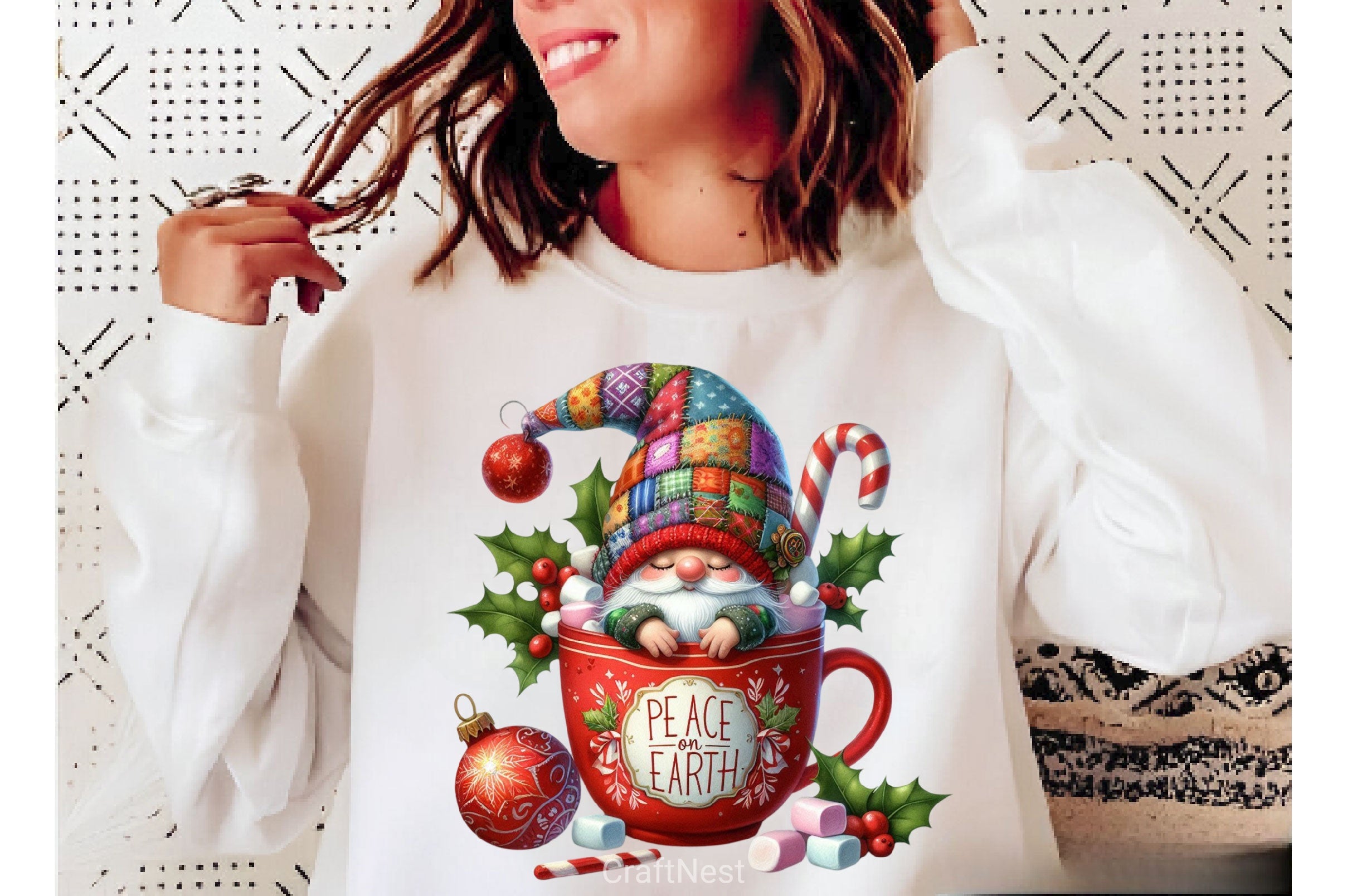 Holiday Christmas Coffee Gnome Clipart Bundle - CraftNest - Digital Crafting and Art