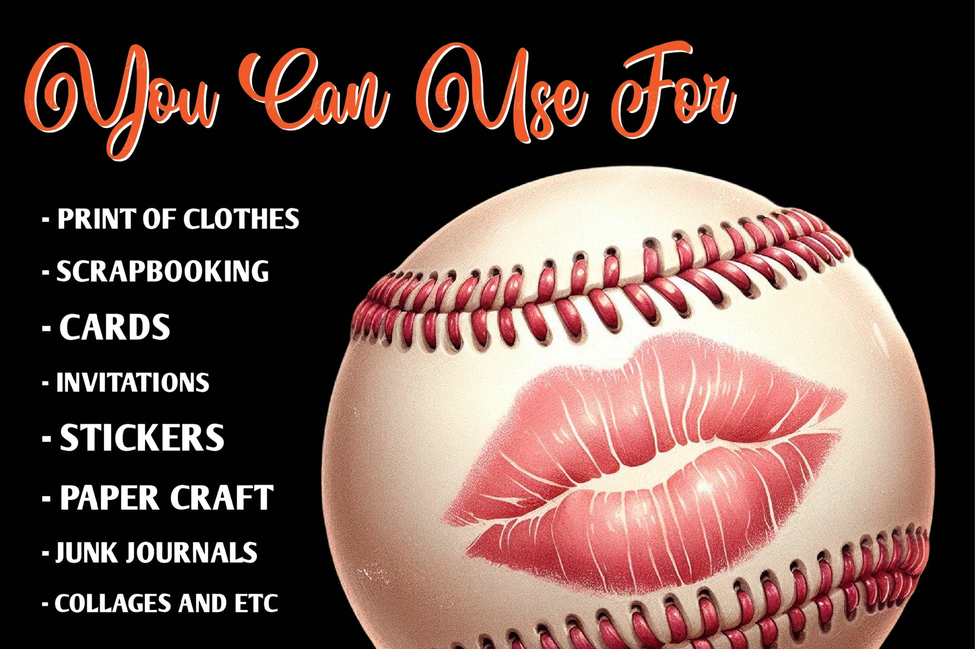 Retro Girly Baseball Clipart Bundle 1 - CraftNest - Digital Crafting and Art