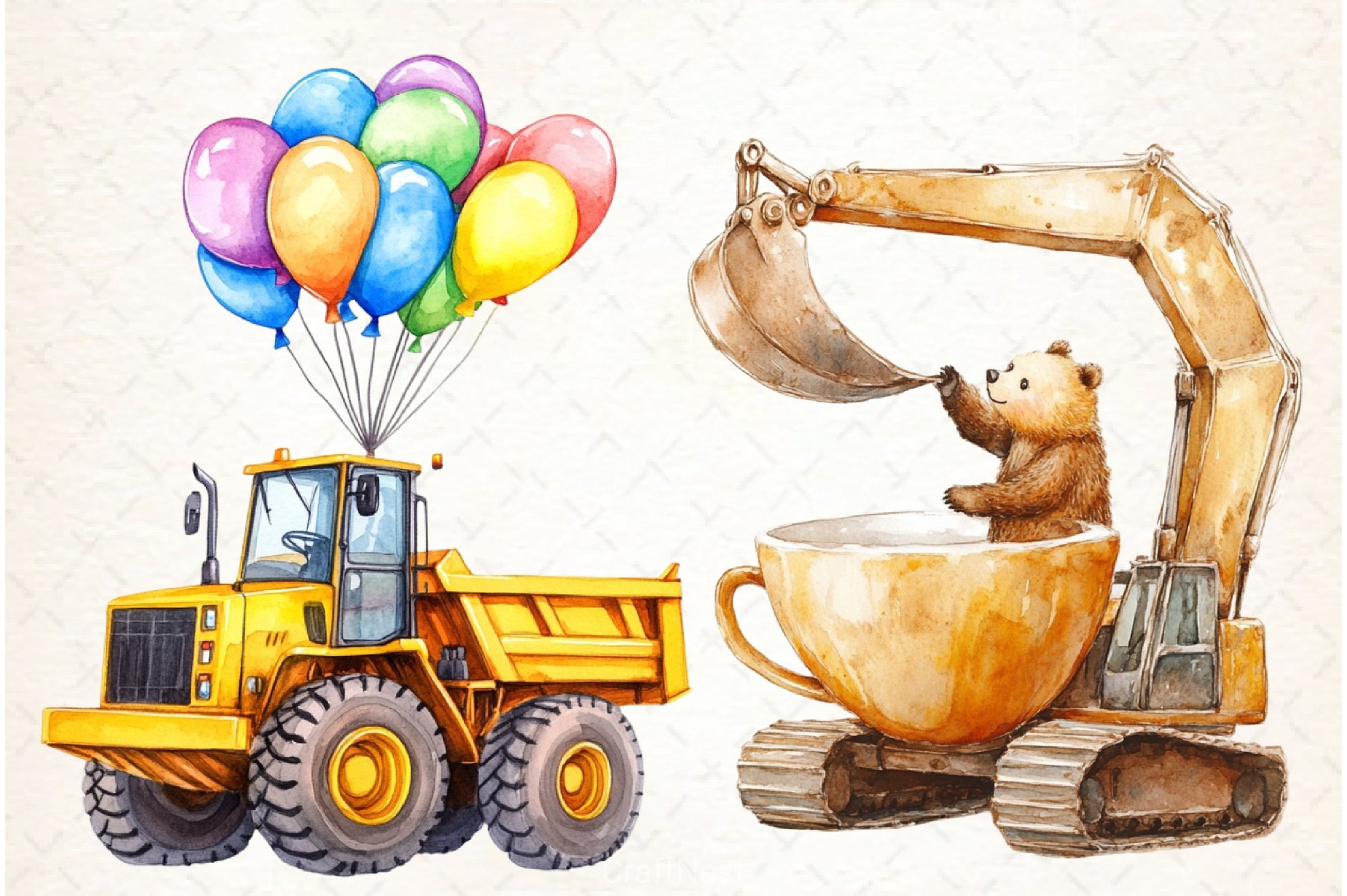 Cute Construction Clipart Bundle 22 - CraftNest - Digital Crafting and Art