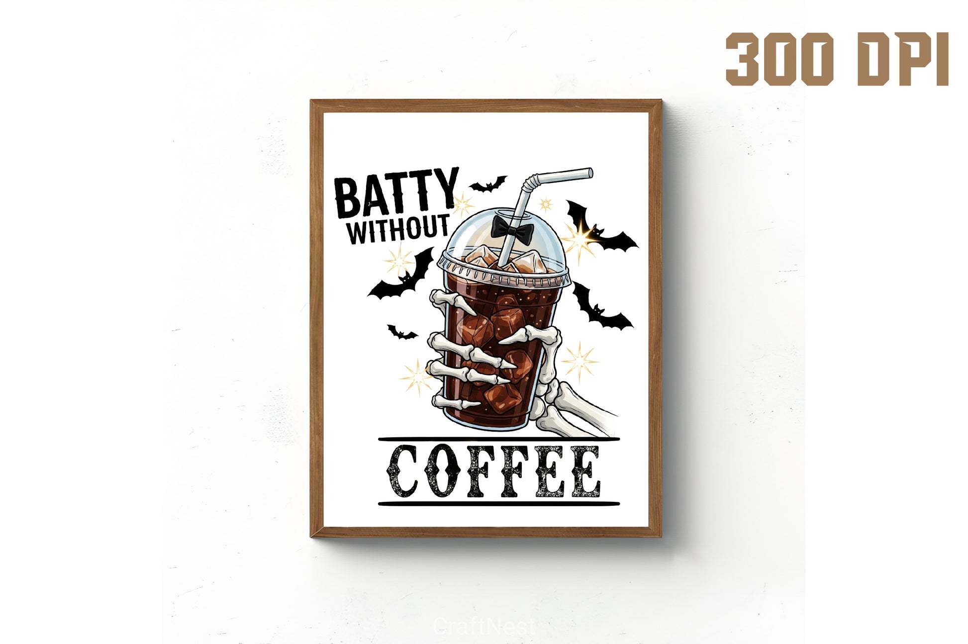 Batty Without Coffee Halloween Clipart Bundle - CraftNest - Digital Crafting and Art