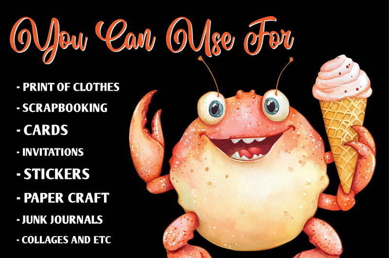 Tropical Cute Summer Clipart Bundle - CraftNest - Digital Crafting and Art