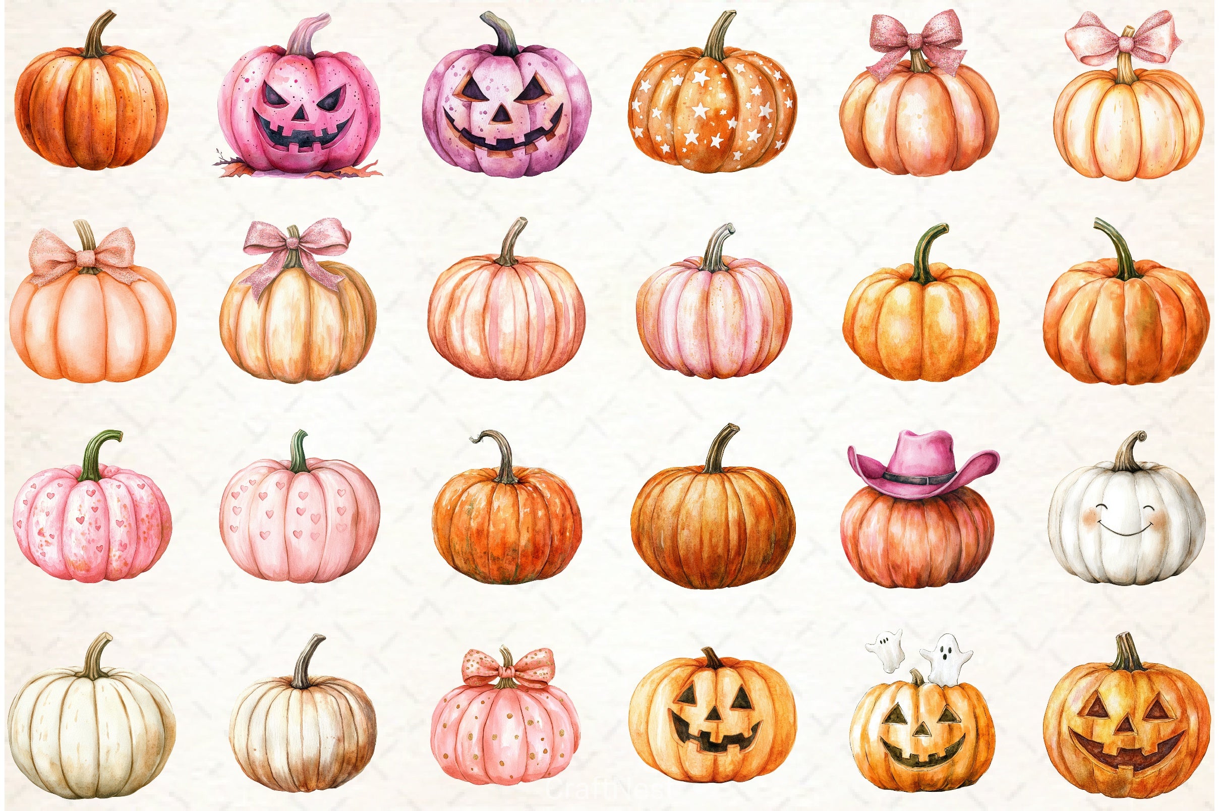 Halloween Pumpkins Clipart Bundle - CraftNest - Digital Crafting and Art