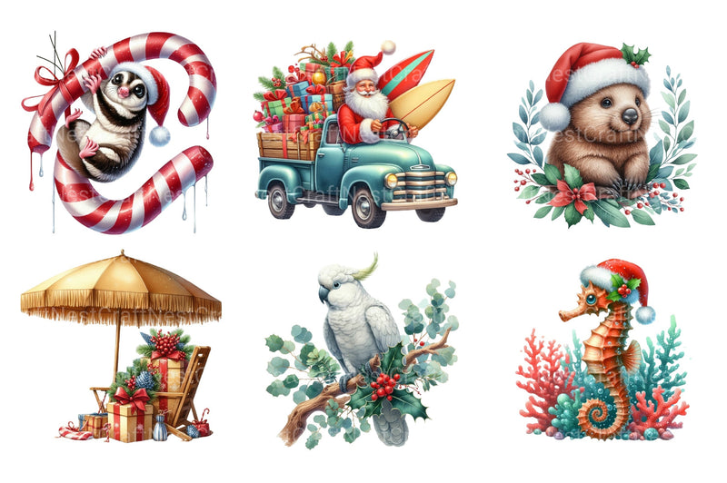 Australian Christmas Clipart Bundle - CraftNest - Digital Crafting and Art