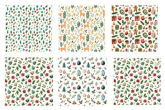 Christmas Seamless Pattern Background Digital Paper - CraftNest - Digital Crafting and Art