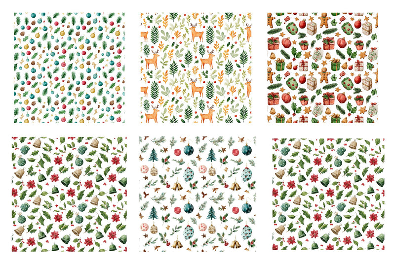 Christmas Seamless Pattern Background Digital Paper - CraftNest - Digital Crafting and Art