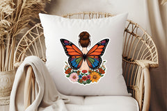 Butterfly Flowers Clipart Bundle 3 - CraftNest - Digital Crafting and Art