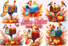 Autumn Mailbox Clipart Bundle