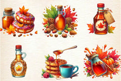 Autumn Maple Syrup Fall Clipart Bundle - CraftNest - Digital Crafting and Art