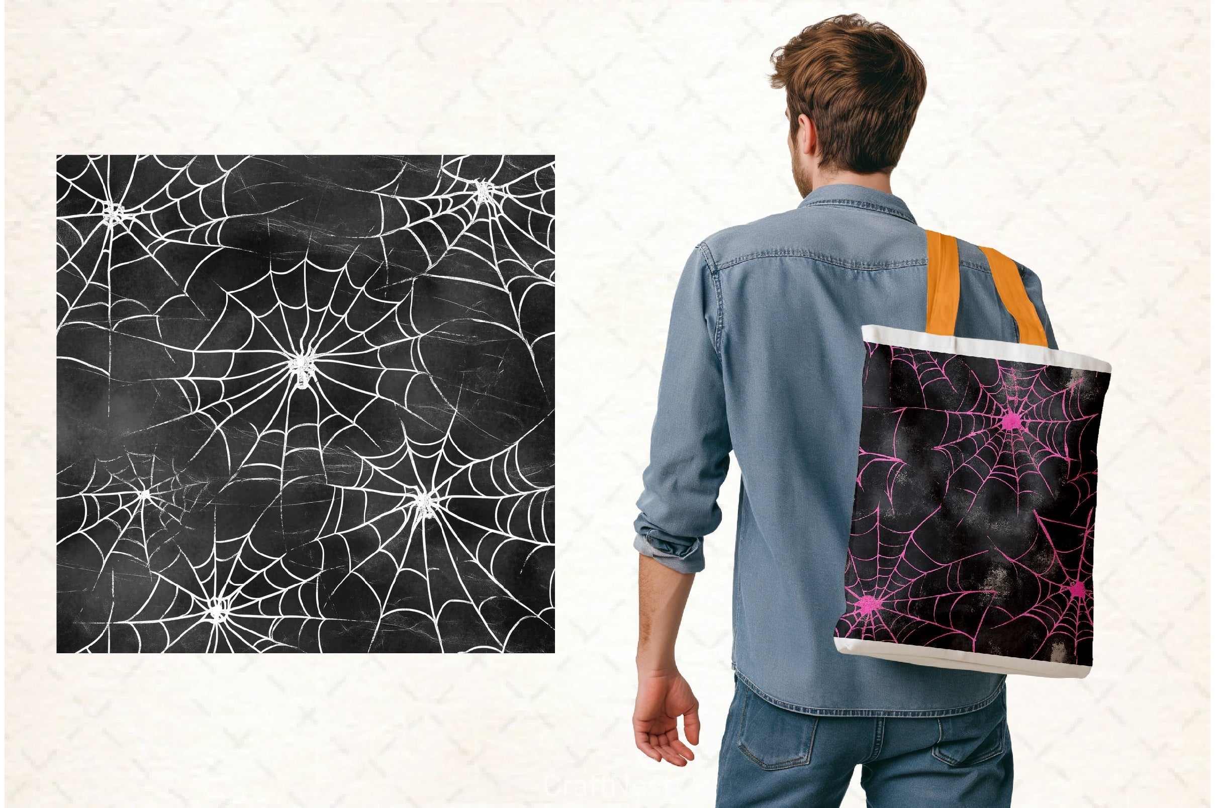 Spiderweb Digital Paper - CraftNest - Digital Crafting and Art