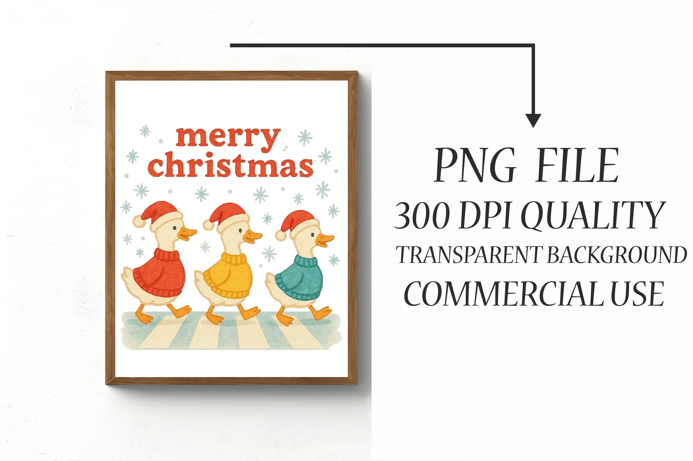 Merry Christmas Goose Clipart Bundle - CraftNest - Digital Crafting and Art